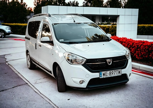 Dacia Dokker cena 36900 przebieg: 157900, rok produkcji 2018 z Łódź małe 407
